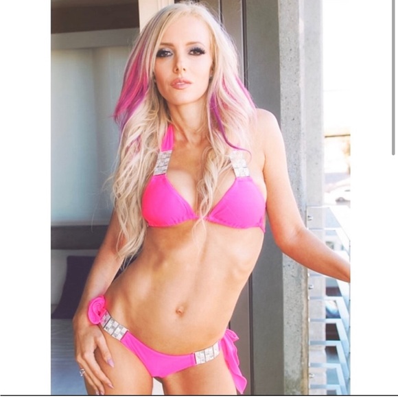 Pink or Blue Embellished Bikini 💎 - Picture 8 of 8